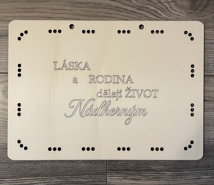 Šablona obdélník 